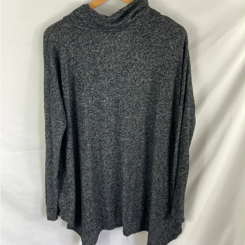Express Cowl Neck Asymmetrical Hem Pullover Size M/L
